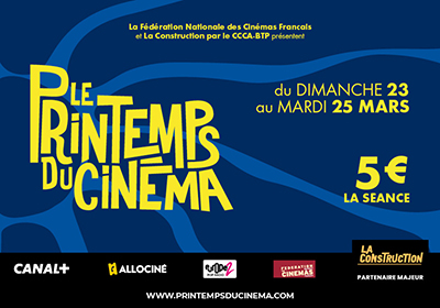 Printemps du Cinéma // Du 23 au 25 Mars